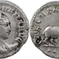 ancient Roman Empire coin, Otacilla Severa, circa 248AD,  Hippopotamus